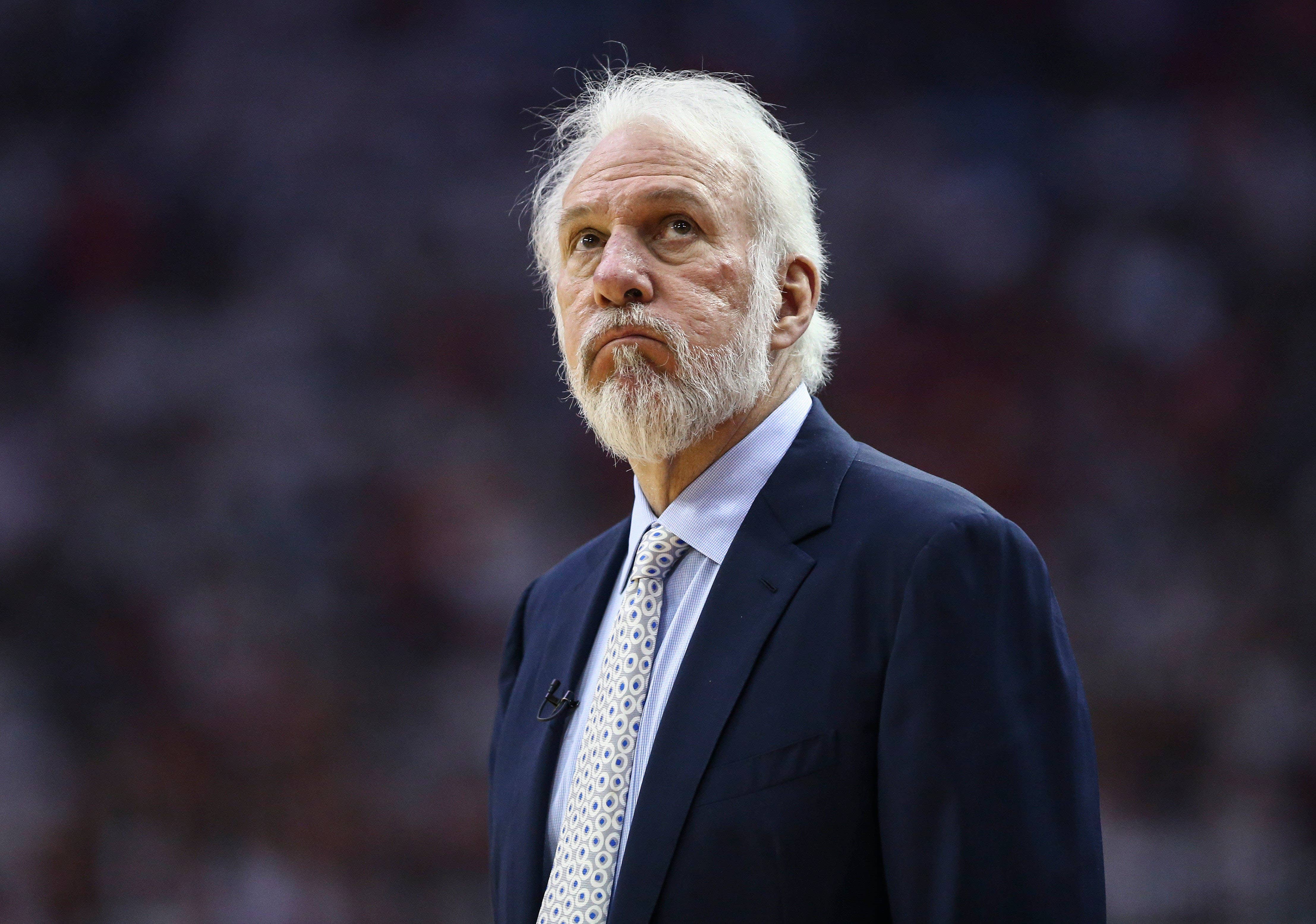 Gregg Popovich Spurs Rockets Game 4 2017