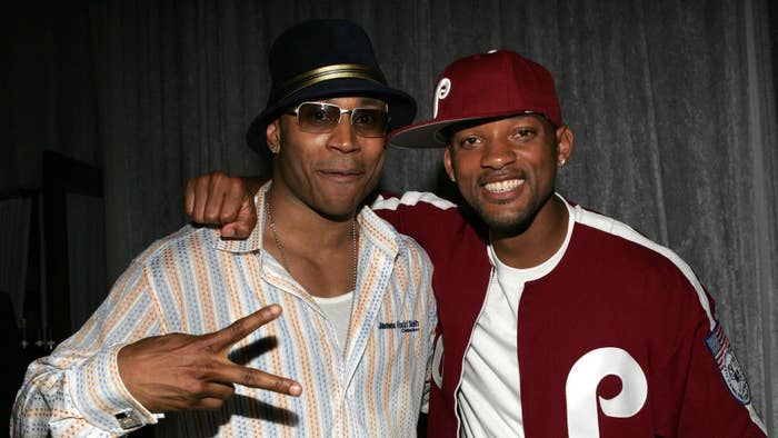 Will Smith poses with LL Cool J