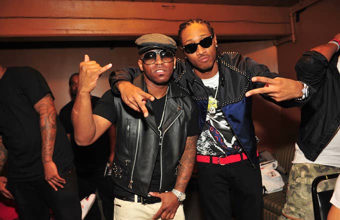 Rocko and Future backstage at the The Masquerade