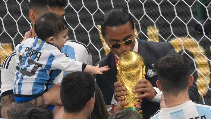 Salt Bae at the 2022 world cup final