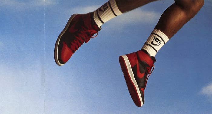 Shoe Game Too Strong: Michael Jordan wearing Air Jordan 1's. Chicago and  Bred