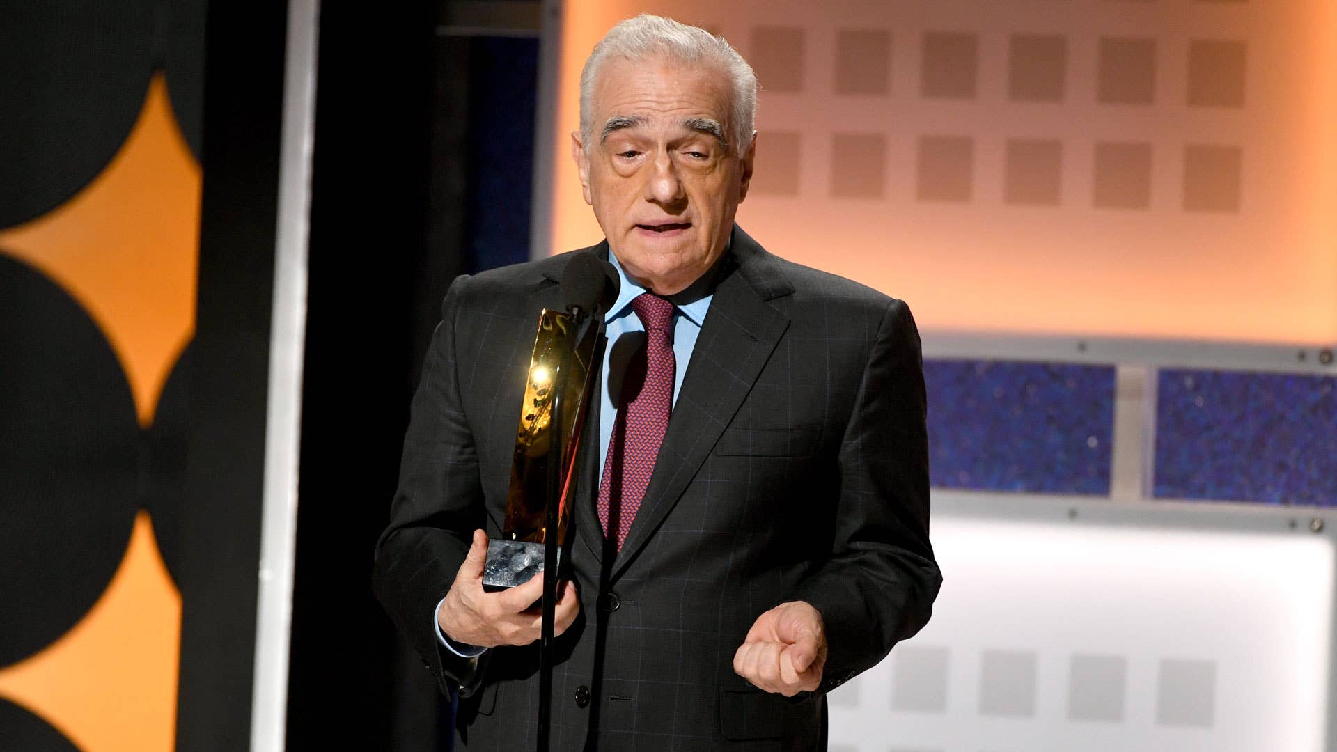 Martin Scorsese accepts an AARP Movie For Grownups Awards for 'The Irishman.'