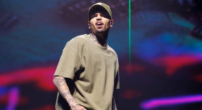 Chris Brown performs at O2 Arena in London