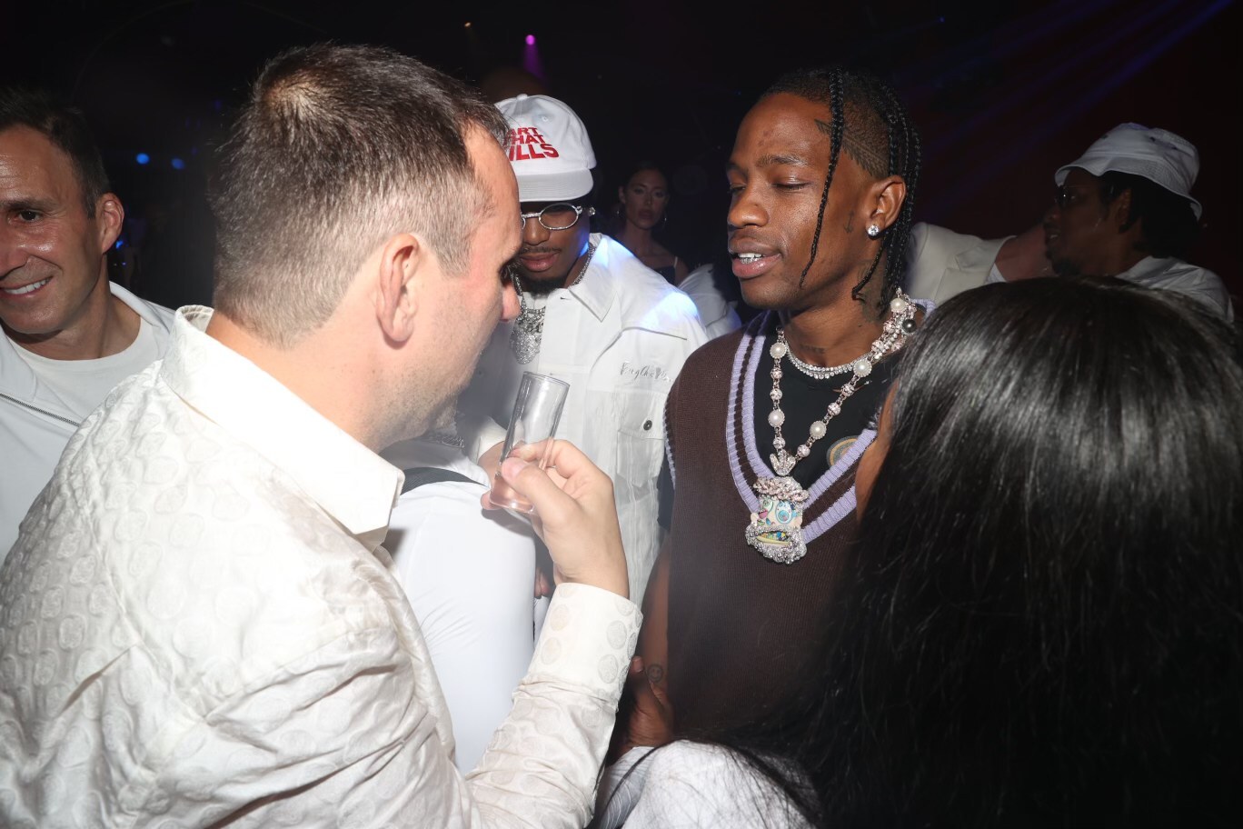 Michael Rubin, Quavo and Travis Scott