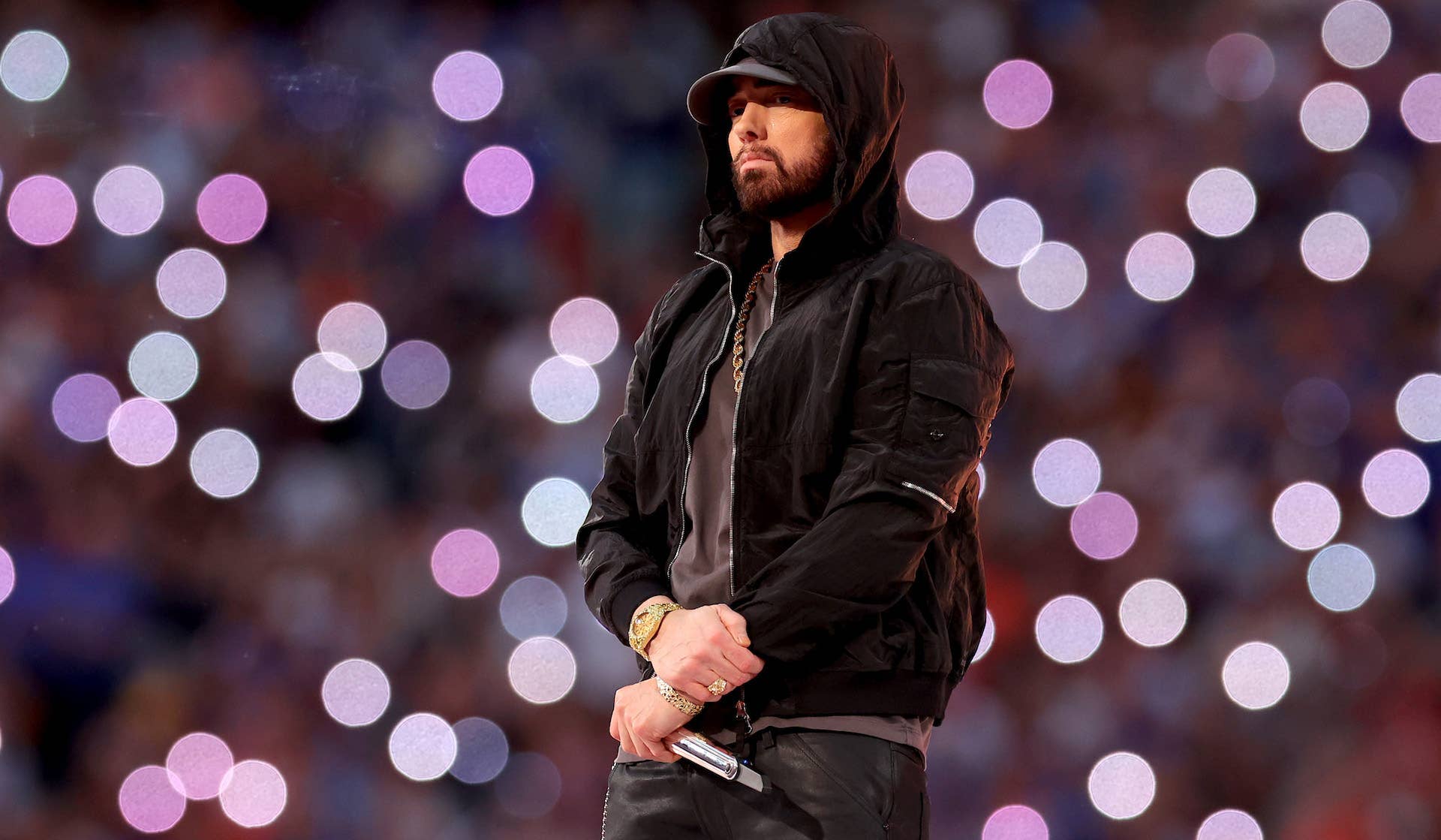 Eminem performs at Super Bowl LVI halftime show