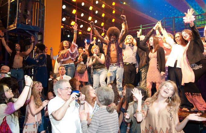 Final performance of 'Hair' on Broadway in 2011.