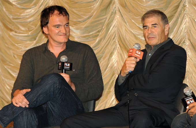 Quentin Tarantino and Robert Forster