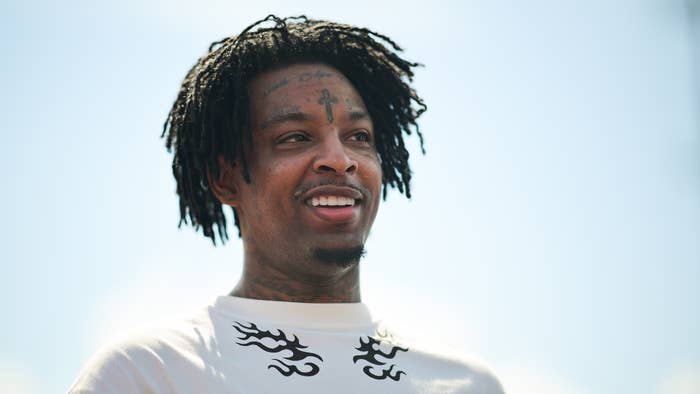 21 Savage hosts his 7th Annual &quot;Issa Back To School Drive&quot; on August 7, 2022 in Atlanta, Georgia