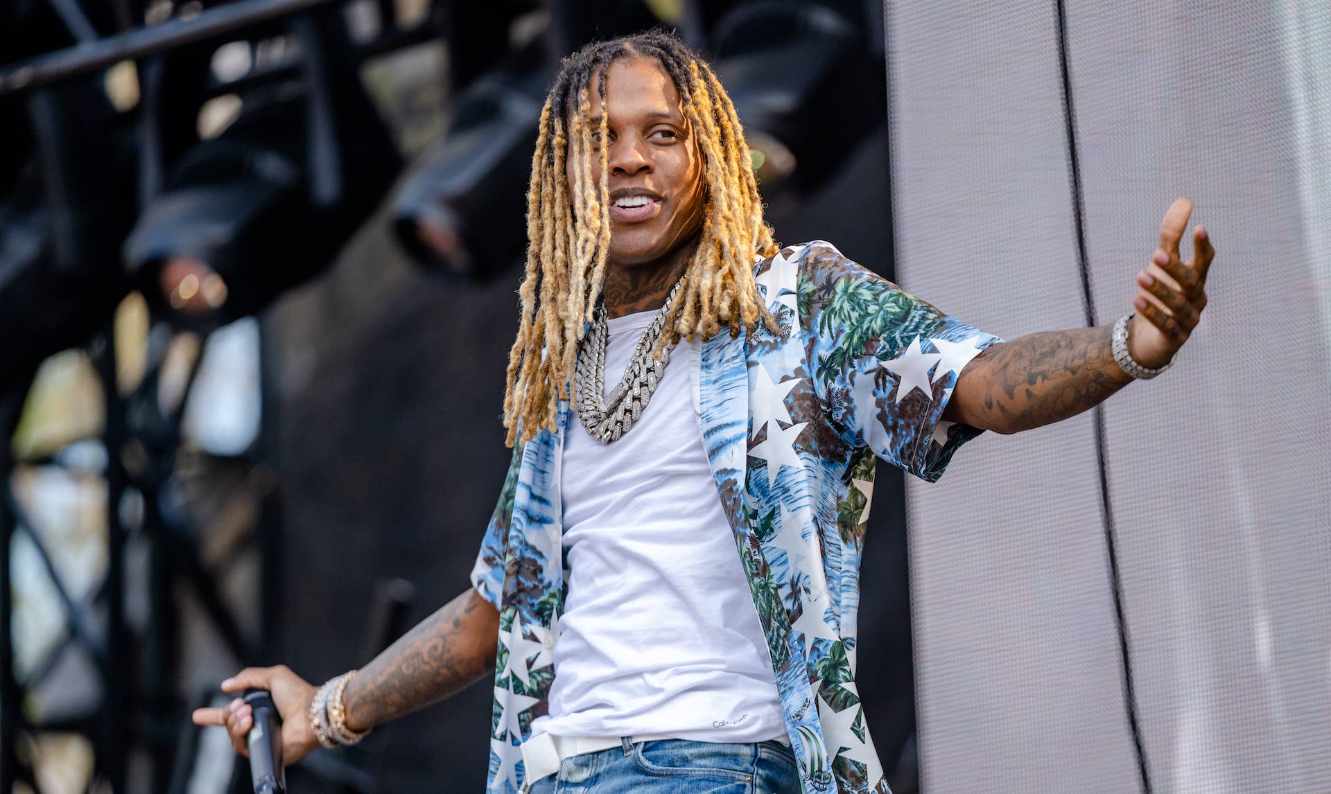 Lil Durk performs at Lollapalooza 2022