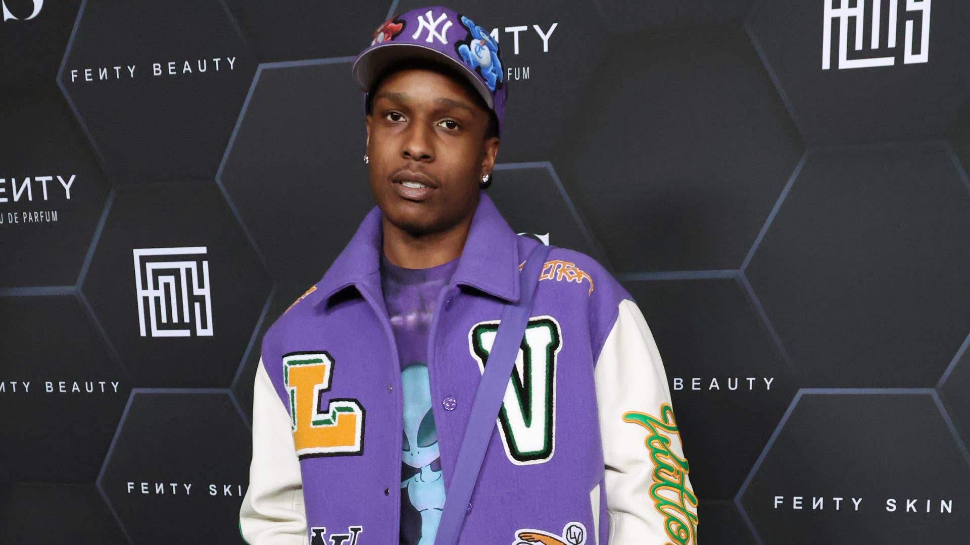 ASAP Rocky is seen on a red carpet