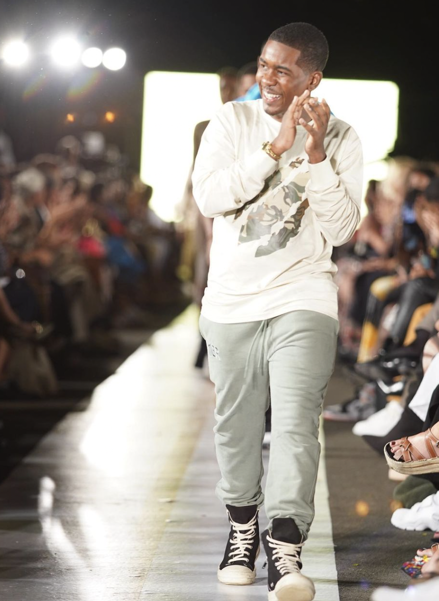 Nigeria Ealey Walks the Runway After His Tier Show