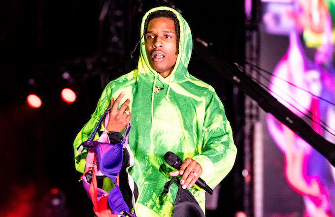 Asap rocky 2024 green hoodie