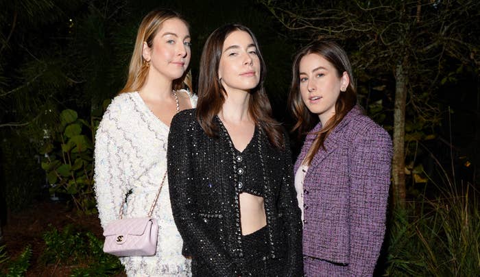 Haim appearing at a Chanel event in Miami, Florida