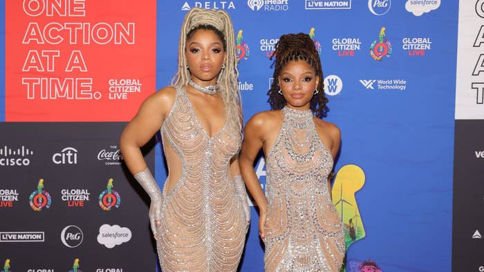 Chloe and Halle Bailey red carpet
