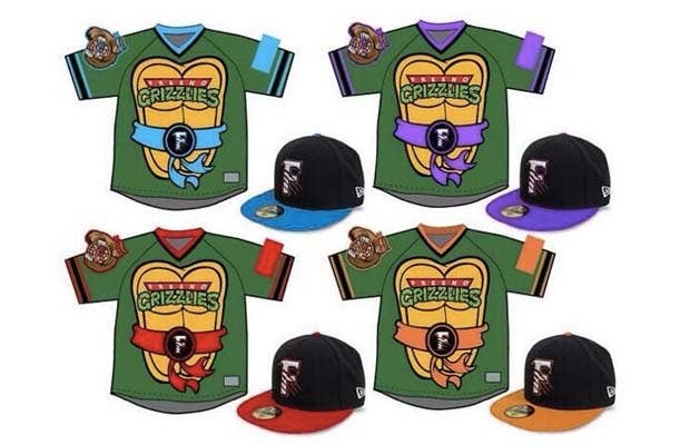 The Fresno Grizzlies Will Wear Awesomely Terrible Teenage Mutant Ninja  Turtles-Inspired Uniforms On the Field
