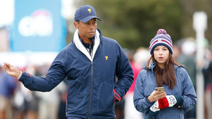 Tiger Woods and his ex Erica Herman at the 2019 Presidents Cup