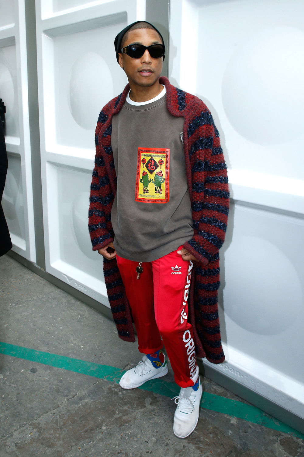 Pharrell Wearing Adidas Sweatpants