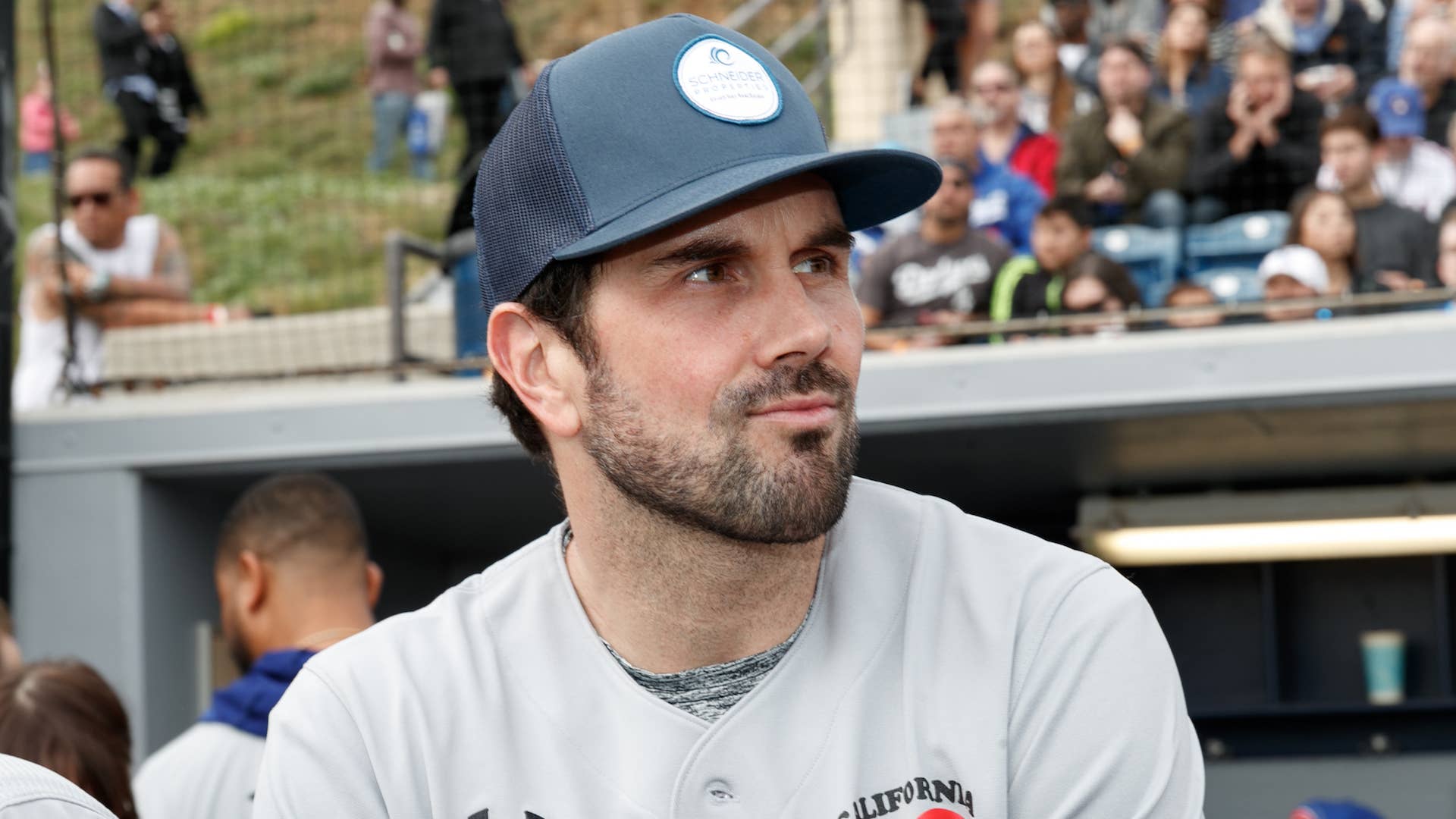 Matt Leinart attends a charity softball game to benefit "California Strong"