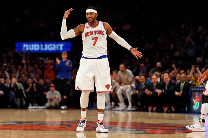 Carmelo Anthony at Madison Square Garden