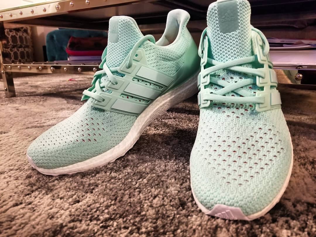 miAdidas Ultra Boost Clima Ice Green White