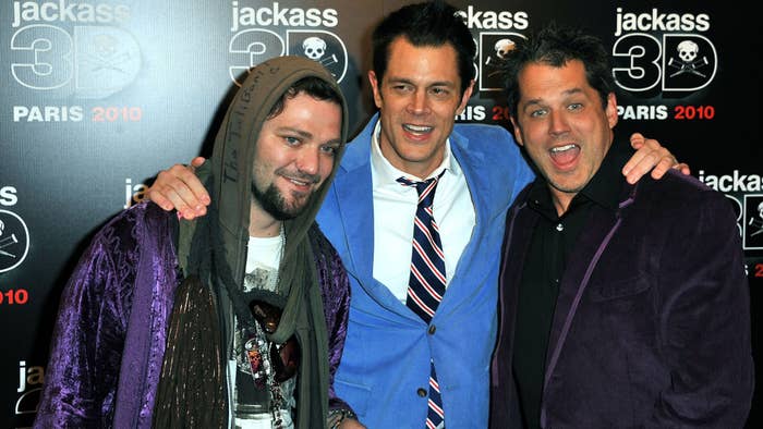 Bam Margera, Johnny Knoxville and Jeff Tremaine.