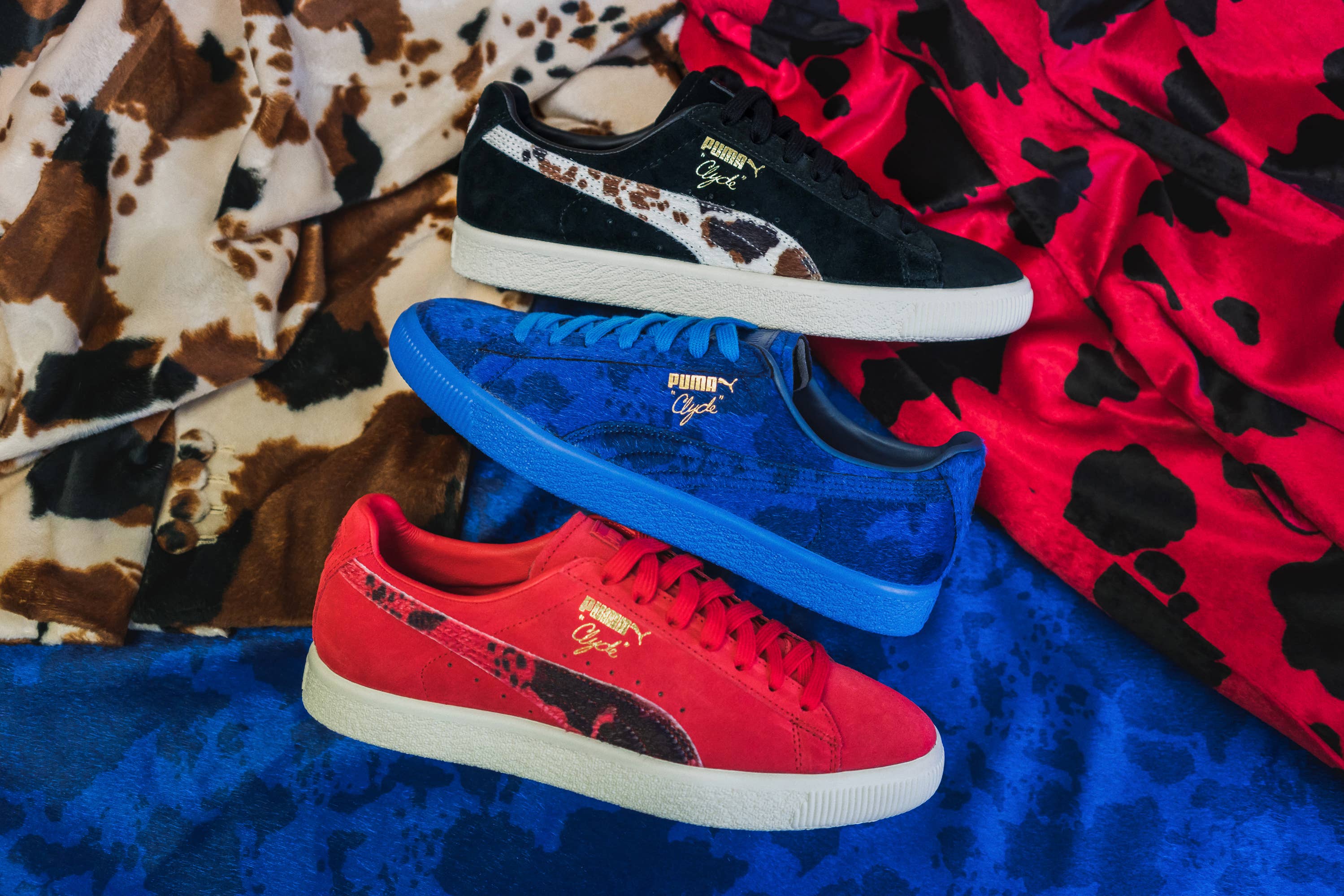 Packer Shoes x Puma Clyde "Cow Suit" Pack