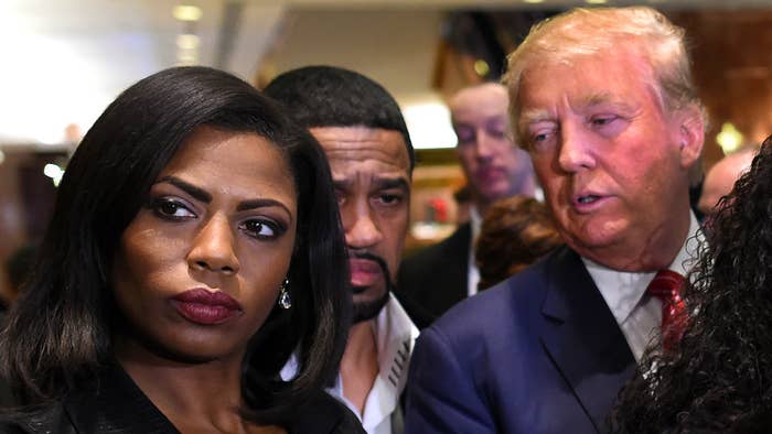 Omarosa Manigault (L) was a contestant on the first season of Donald Trump&#x27;s &quot;The Apprentice&quot;