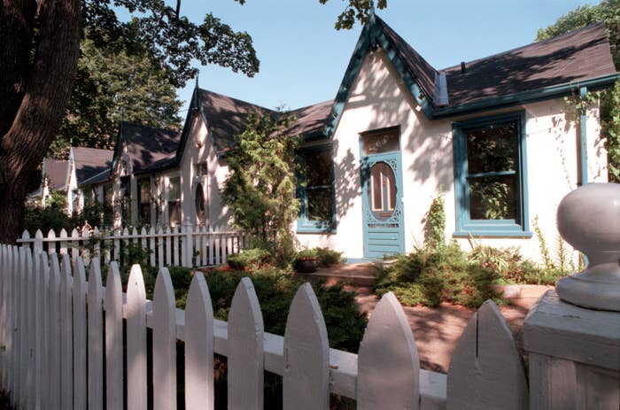 Row of houses in Toronto Canada