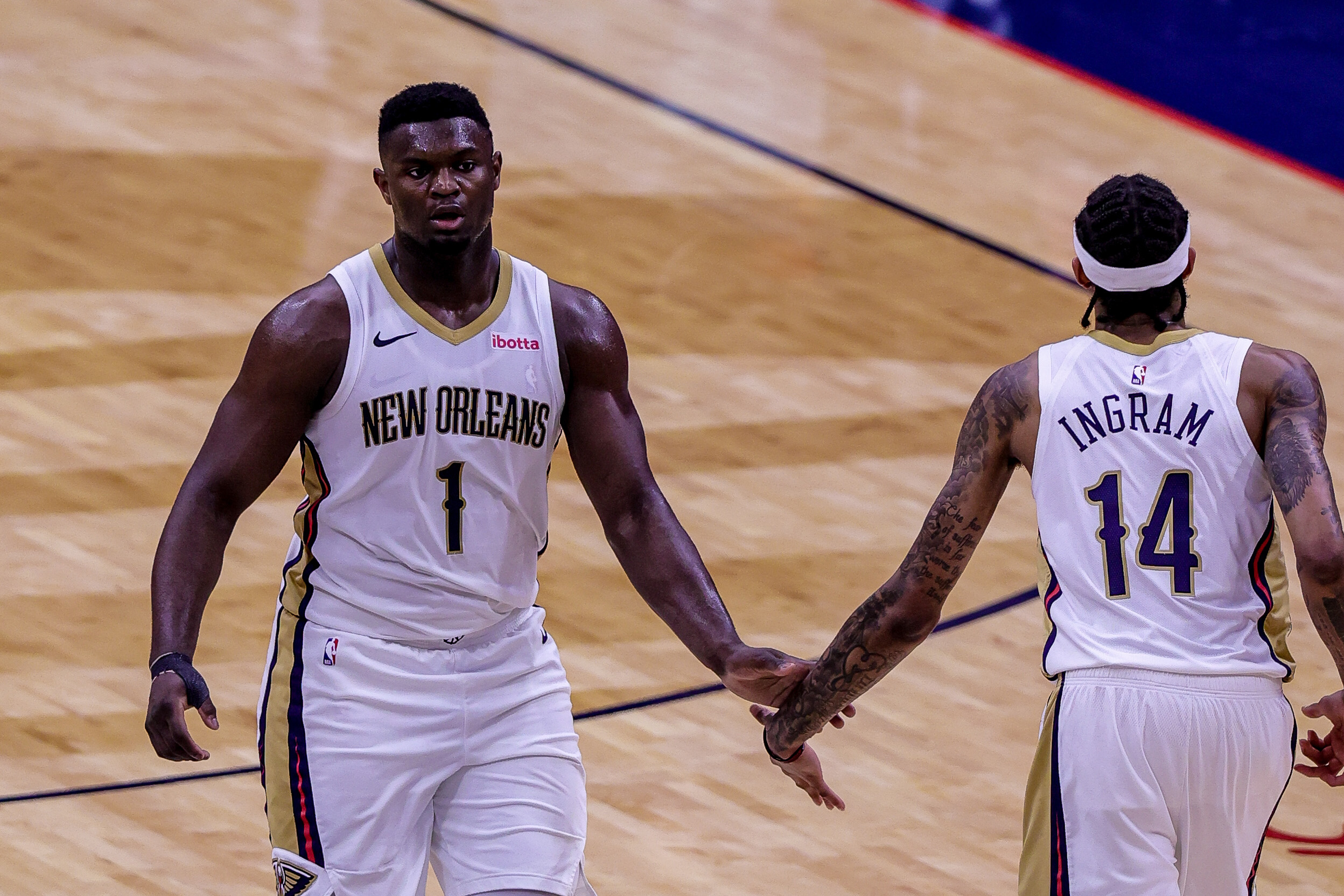 Zion Williamson Brandon Ingram Pelicans 2021