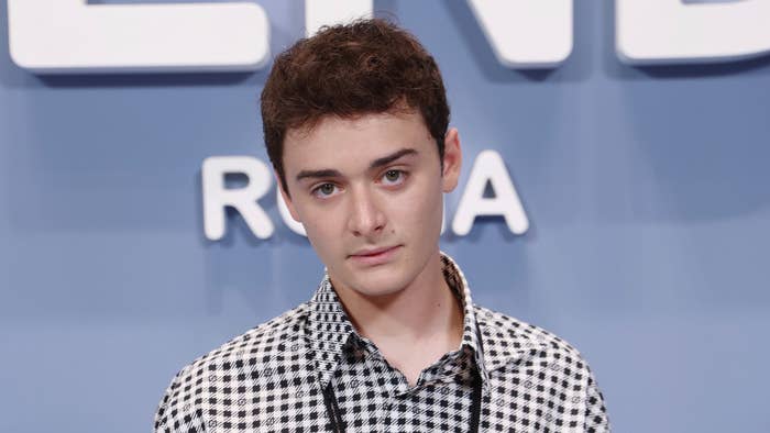 Noah Schnapp attends the Fendi Fashion Show during Milan Men&#x27;s Fashion Week