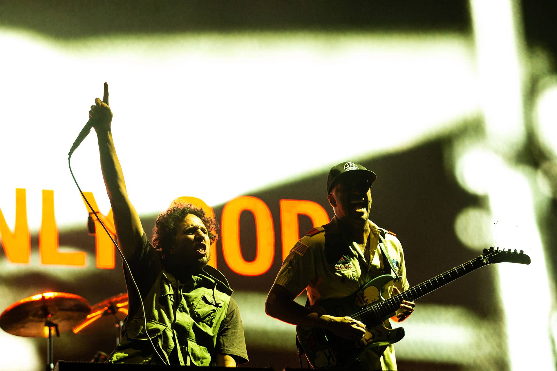 Rage Against The Machine performing in Quebec
