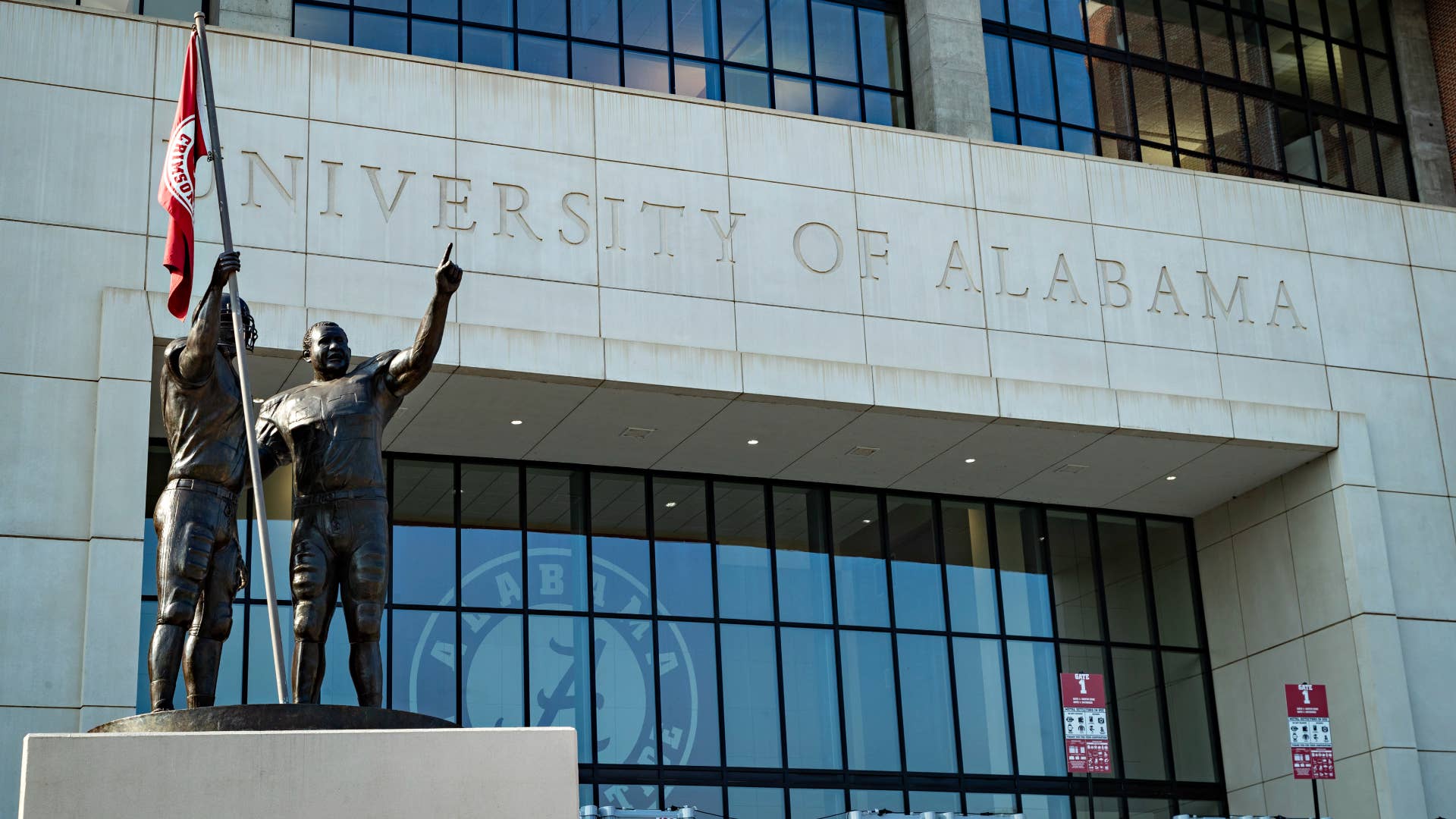 A part of the University of Alabama campus is pictured