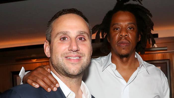 Michael Rubin and Jay Z are pictured together