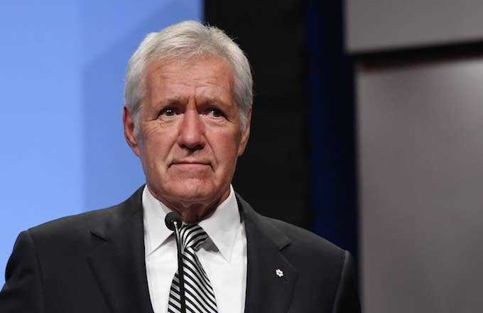 &quot;Jeopardy!&quot; host Alex Trebek at National Association of Broadcasters Broadcasting Hall of Fame.