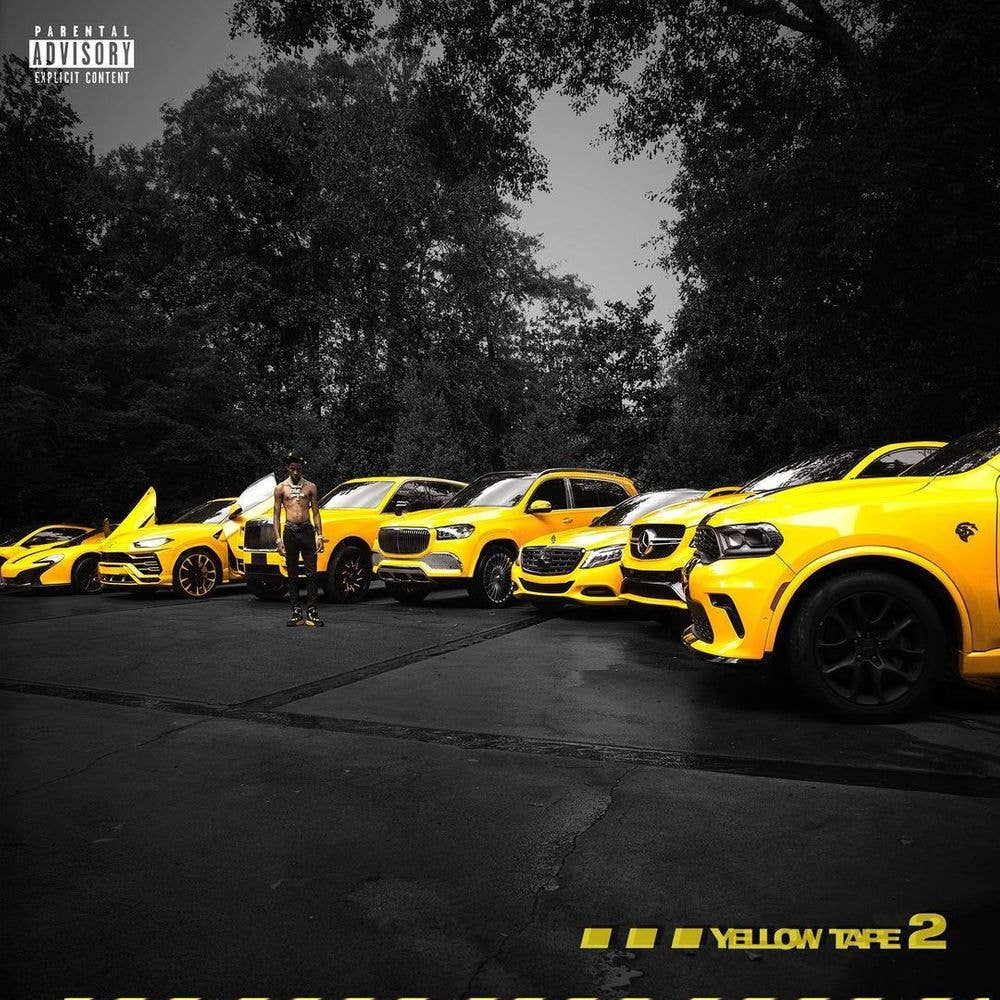 Key Glock cover art for new album "Yellow Tape 2"