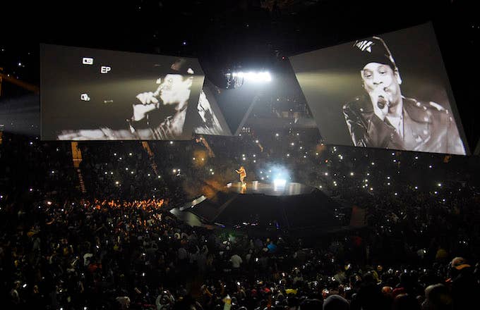 Jay Z performs during his &#x27;4:44 Tour&#x27;
