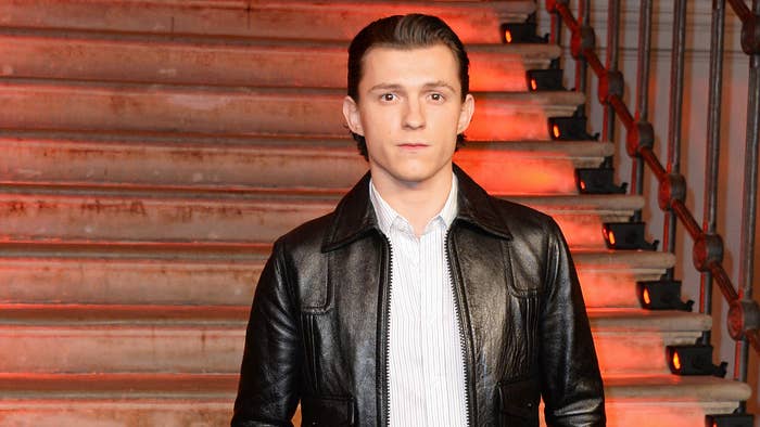Tom Holland pictured while promoting &#x27;Spider-Man: No Way Home.&#x27;