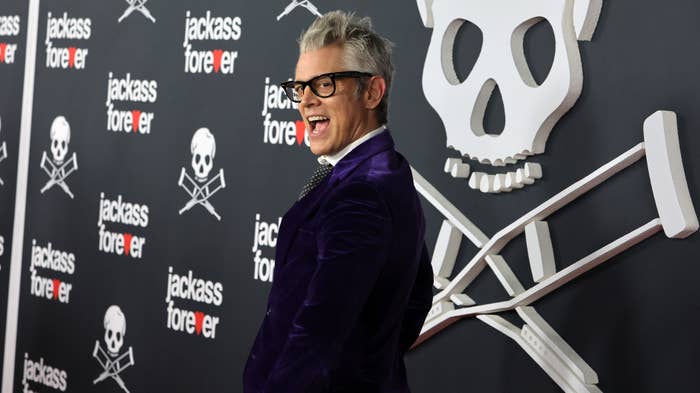 Johnny Knoxville attends &quot;Jackass Forever&quot; premiere.
