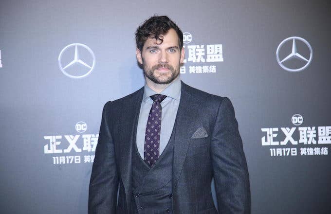Henry Cavill with a mustache.