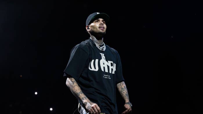 Singer Chris Brown performs onstage during the &#x27;One of Them Ones Tour&#x27;
