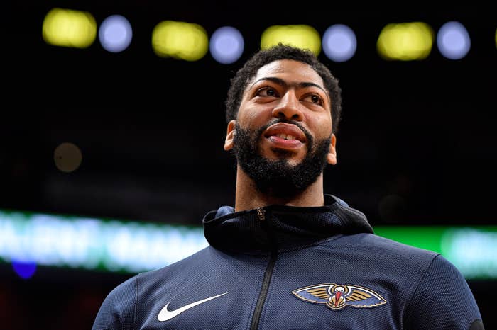 Anthony Davis Pelicans Heat 2018