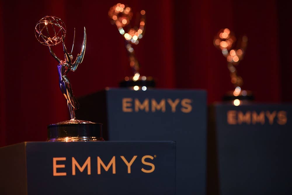 View of the set at the 71st Emmy Awards Nominations Announcement