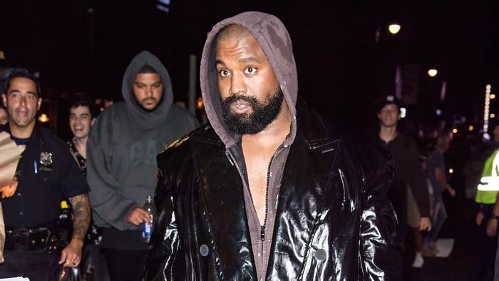 Kanye West is seen leaving the VOGUE World: New York