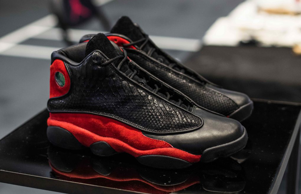 Bred Air Jordan 13s Rebuilt With Python Complex