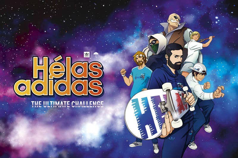 Helas x Adidas Skateboarding Anime Collection Release Date Header