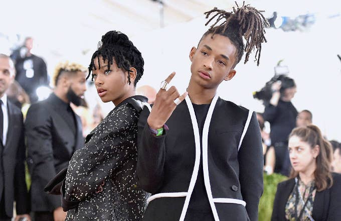 This is a photo of Willow and Jaden Smith.