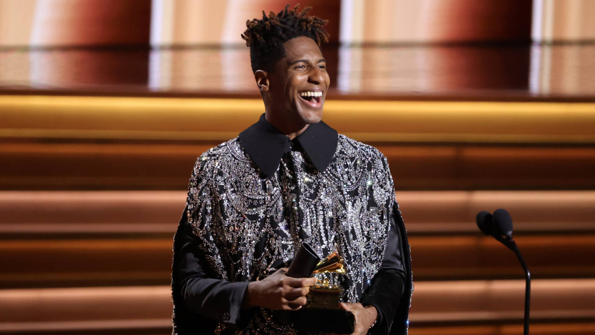 Jon Batiste at 2022 Grammy Awards