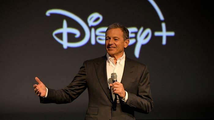 Disney Executive Chairman Bob Iger during a press conference in 2021