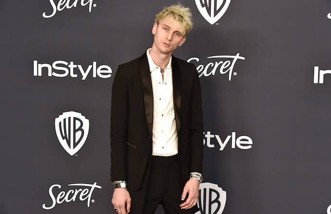 Machine Gun Kelly attends Warner Brothers and InStyle Annual Post Golden Globes After Party.