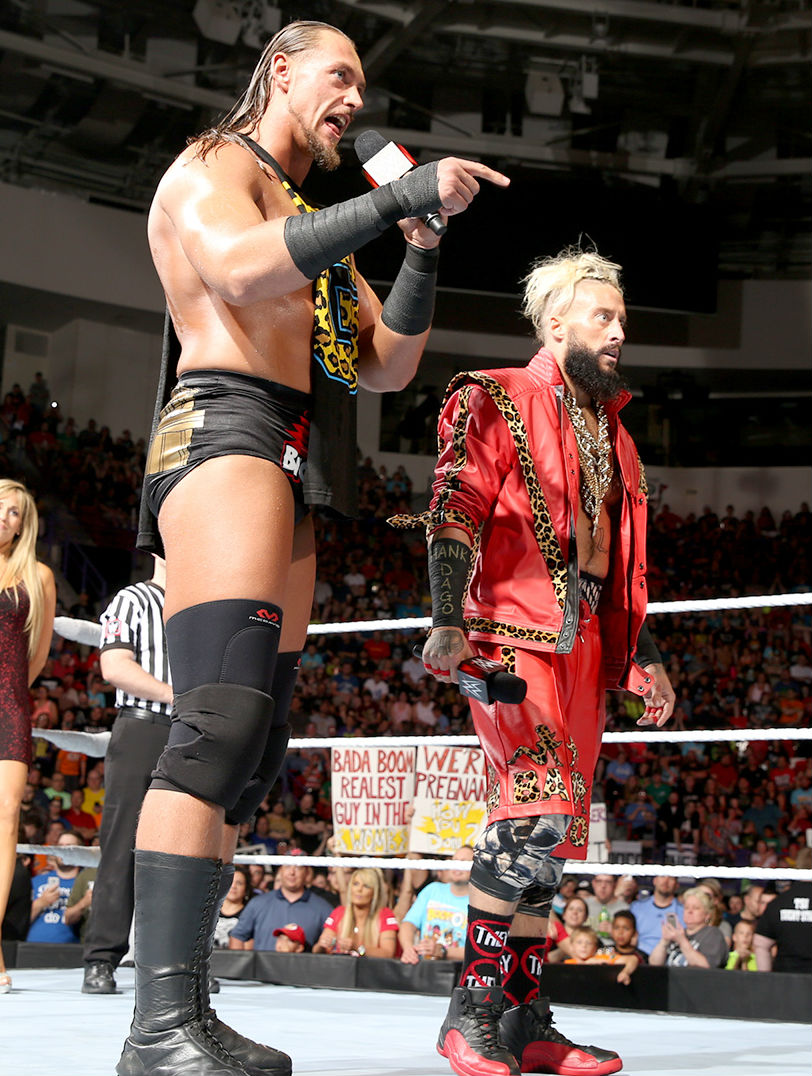 Enzo Amore Wearing the Flu Game Air Jordan 12